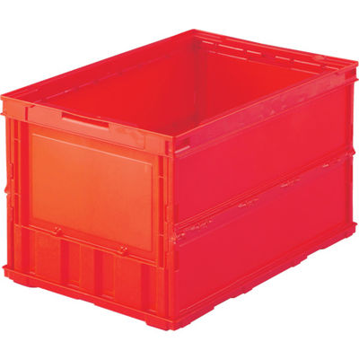 トラスコ中山 TRUSCO オリコン 薄型折りたたみコンテナ 50L レッド 赤 TR-O50B R 1個 344-9386（直送品）