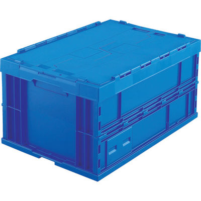 トラスコ中山 TRUSCO 折りたたみコンテナフタ付 75L ダークブルー TR-F75B DB 1個 344-9556（直送品）