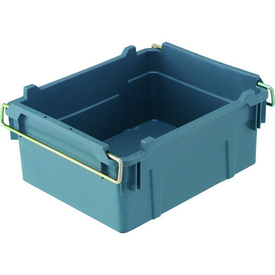 トラスコ中山 TRUSCO ネスティングコンテナ 37.7L グレー TK-42-GY 1個 299-7681（直送品）