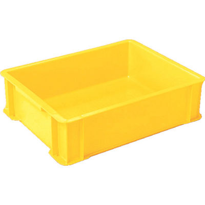 三菱ケミカル ヒシ S型コンテナ有効内寸398×308×106mm 黄 S-14 Y 1個 503-6321（直送品）