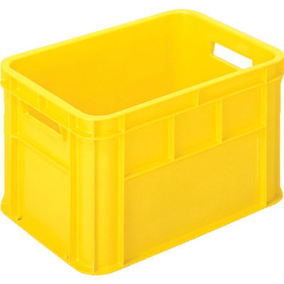 三菱ケミカル ヒシ S型コンテナ 有効内寸483×324×291mm 黄 S-45 Y 1個 509-4593（直送品）