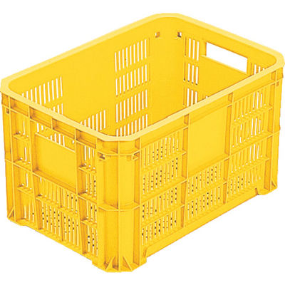 岐阜プラスチック工業 RISU MB型メッシュコンテナー 369334 MBー20F 黄 Y 1個 504-1694（直送品）
