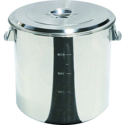 杉山工業 スギコ ステンレスキッチンポット蓋付 450x450 68L 手付 SH-4645 1個 500-6589（直送品）