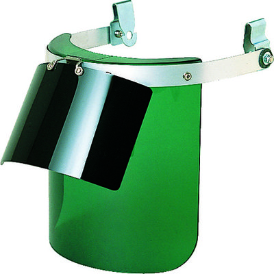 トラスコ中山 TRUSCO ヘルメット取付型防災面 グリーン ダブル型 BM-HW 1個 231-6021（直送品）