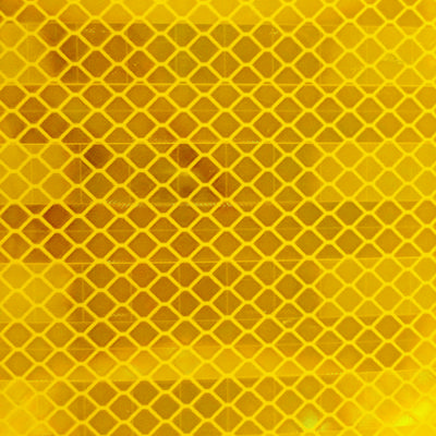 トラスコ中山 TRUSCO 超高輝度反射シート プリズム型 227mmX227mm 黄 HS-2222P Y 1シート(1枚)（直送品）