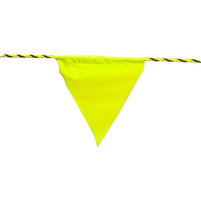 ユタカメイク 安全表示旗付きロープ 9mmx10m AF-3119 1セット(1巻) 351-4528（直送品）