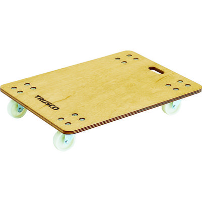 トラスコ中山 TRUSCO 合板平台車プティカルゴ 600X450 ナイロン車 PC-4560 1台 505-7523（直送品）