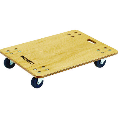 トラスコ中山 TRUSCO 合板平台車プティカルゴ 600X450 ゴム車 PC-4560G 1台 507-8792（直送品）