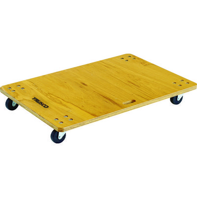 トラスコ中山 TRUSCO 合板平台車プティカルゴ 900X600 ゴム車 PC-6090G 1台 507-8806（直送品）