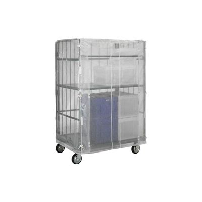 トラスコ中山 TRUSCO カゴ車用オプション ハイテナー用カバー 800×600×1700用 半透明 紐付 THTC-1IT 1枚（直送品）