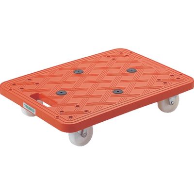 トラスコ中山 TRUSCO 樹脂製平台車 ルートバン 370X500 オレンジ MP-500 O 1台 504-2518（直送品）