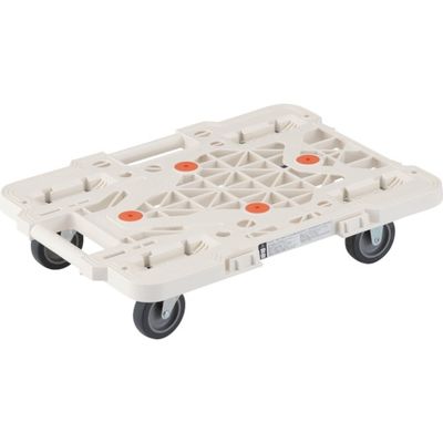 トラスコ中山 TRUSCO 樹脂製平台車 ルートバンメッシュタイプ 515X385 白 MPK-500-W 1台 362-9503（直送品）