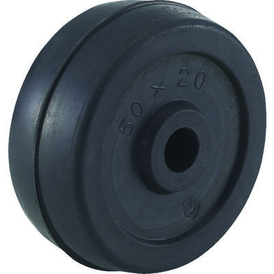 トラスコ中山 TRUSCO 二輪運搬車用車輪 Φ50ゴム車輪 4011用補助車輪 P50G 1個 303-3864（直送品）