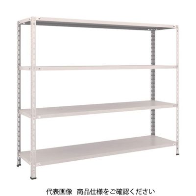 TRUSCO スチールラック 軽量棚 中棚ボルトレス型1800X450X1500 4段 ネオグレー L56X-14 NG 1台(1個)（直送品）