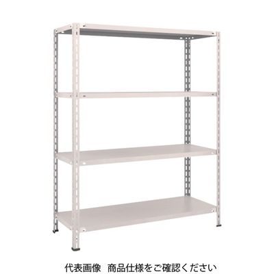 TRUSCO スチールラック 軽量棚 中棚ボルトレス型1200X450X1500 4段 ネオグレー L54X-14 NG 1台(1個)（直送品）