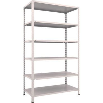 TRUSCO スチールラック 軽量棚開放型 W1200XD600XH2100 6段 ネオグレー 74W-16 NG 1台(1個)（直送品）