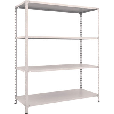 TRUSCO スチールラック 軽量棚開放型 W1500XD600XH1800 4段 ネオグレー 65W-14 NG 1台(1個)（直送品）