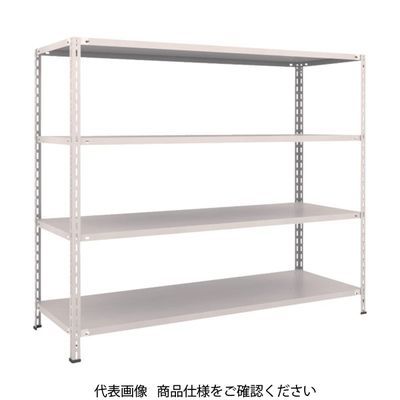 TRUSCO スチールラック 軽量棚 中棚ボルトレス型1800X600X1500 4段 ネオグレー L56W-14 NG 1台(1個)（直送品）
