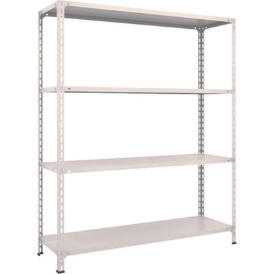トラスコ中山 TRUSCO スチールラック 軽量棚開放型 W1500X450XH1800 4段 ネオグレー 65X-14 NG 1台(1個)（直送品）
