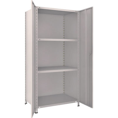 TRUSCO スチールラック 軽量棚両開扉付 875X600XH1800 天地4段 ネオグレー 63W-T24 NG 1台(1個)（直送品）