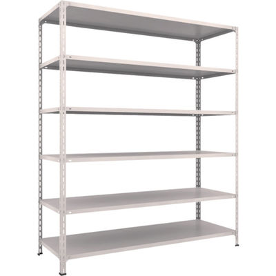TRUSCO スチールラック 軽量棚開放型 W1800XD600XH2100 6段 ネオグレー 76W-16 NG 1台(1個)（直送品）