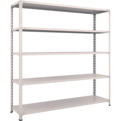 TRUSCO スチールラック 軽量棚開放型 W1800XD450XH1800 5段 ネオグレー 66X-15 NG 1台(1個)（直送品）