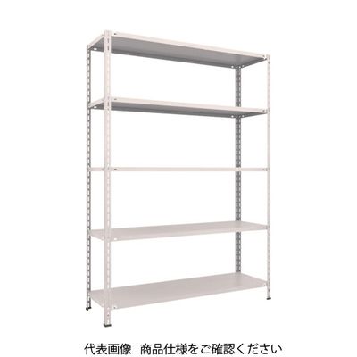 TRUSCO スチールラック 軽量棚 中棚ボルトレス型1500X450X2100 5段 ネオグレー L75X-15 NG 1台(1個)（直送品）