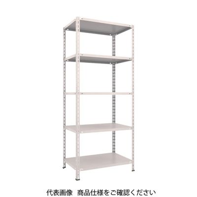 TRUSCO スチールラック 軽量棚 中棚ボルトレス型 875X600X2100 5段 ネオグレー L73W-15 NG 1台(1個)（直送品）