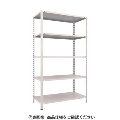 TRUSCO スチールラック 軽量棚 中棚ボルトレス型1200X600X2100 5段 ネオグレー L74W-15 NG 1台(1個)（直送品）