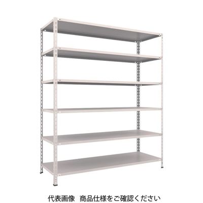 TRUSCO スチールラック 軽量棚 中棚ボルトレス型1800X600X2100 6段 ネオグレー L76W-16 NG 1台(1個)（直送品）
