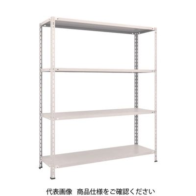 TRUSCO スチールラック 軽量棚 中棚ボルトレス型1500X450X1800 4段 ネオグレー L65X-14 NG 1台(1個)（直送品）