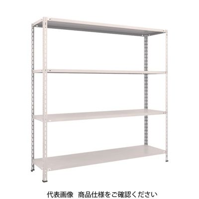 TRUSCO スチールラック 軽量棚 中棚ボルトレス型1800X450X1800 4段 ネオグレー L66X-14 NG 1台(1個)（直送品）