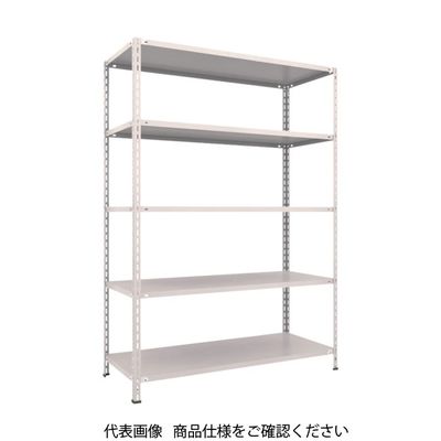 TRUSCO スチールラック 軽量棚 中棚ボルトレス型1500X600X2100 5段 ネオグレー L75W-15 NG 1台(1個)（直送品）
