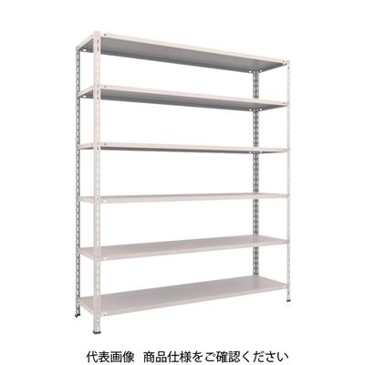 TRUSCO スチールラック 軽量棚 中棚ボルトレス型1800X450X2100 6段 ネオグレー L76X-16 NG 1台(1個)（直送品）