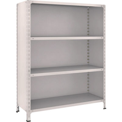 TRUSCO スチールラック 軽量棚背板・側板付 W1200XD450X1500 4段 ネオグレー 54X-24 NG 1台(1個)（直送品）