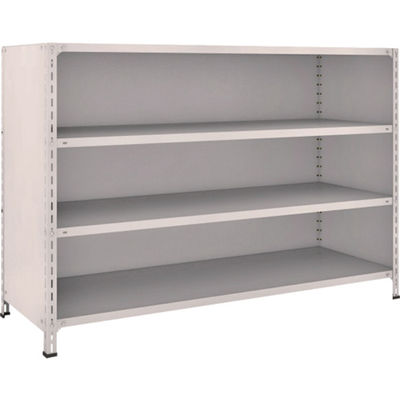 TRUSCO スチールラック 軽量棚背板・側板付 W1800XD600X1200 4段 ネオグレー 46W-24 NG 1台(1個)（直送品）