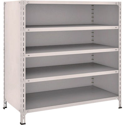 TRUSCO スチールラック 軽量棚背板・側板付 W1200XD600X1200 5段 ネオグレー 44W-25 NG 1台(1個)（直送品）