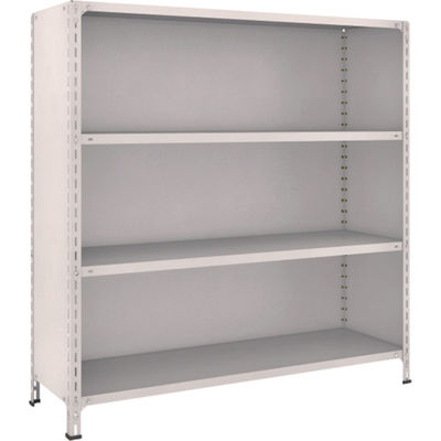 TRUSCO スチールラック 軽量棚背板・側板付 W1500XD450X1500 4段 ネオグレー 55X-24 NG 1台(1個)（直送品）