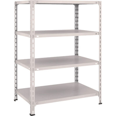 トラスコ中山 TRUSCO スチールラック 軽量棚開放型 W875XD600XH1200 4段 ネオグレー 43W-14 NG 1台(1個)（直送品）