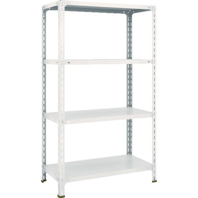 トラスコ中山 TRUSCO スチールラック 軽量棚開放型 W875XD450XH1500 4段 ネオグレー 53X-14 NG 1台(1個)（直送品）