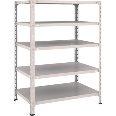 トラスコ中山 TRUSCO スチールラック 軽量棚開放型 W875XD600XH1200 5段 ネオグレー 43W-15 NG 1台(1個)（直送品）