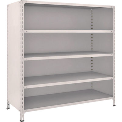 TRUSCO スチールラック 軽量棚背板・側板付 W1500XD600X1500 5段 ネオグレー 55W-25 NG 1台(1個)（直送品）