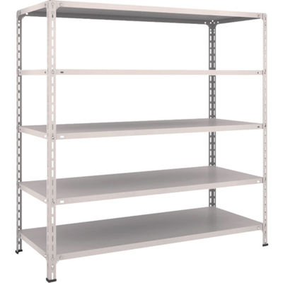 TRUSCO スチールラック 軽量棚開放型 W1500XD600XH1500 5段 ネオグレー 55W-15 NG 1台(1個)（直送品）