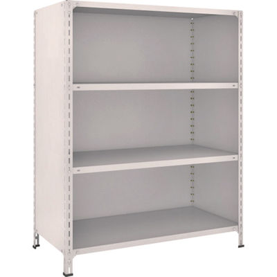 TRUSCO スチールラック 軽量棚背板・側板付 W1200XD600X1500 4段 ネオグレー 54W-24 NG 1台(1個)（直送品）