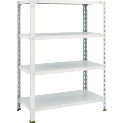 トラスコ中山 TRUSCO スチールラック 軽量棚開放型 W875XD450XH1200 4段 ネオグレー 43X-14 NG 1台(1個)（直送品）