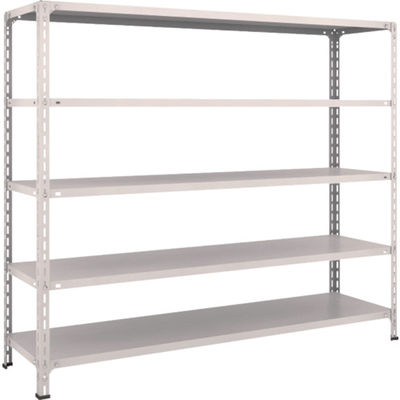 TRUSCO スチールラック 軽量棚開放型 W1800XD450XH1500 5段 ネオグレー 56X-15 NG 1台(1個)（直送品）
