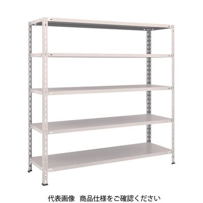 TRUSCO スチールラック 軽量棚 中棚ボルトレス型1500X450X1500 5段 ネオグレー L55X-15 NG 1台(1個)（直送品）