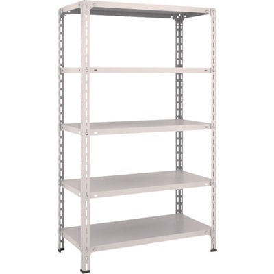トラスコ中山 TRUSCO スチールラック 軽量棚開放型 W875XD450XH1500 5段 ネオグレー 53X-15 NG 1台(1個)（直送品）