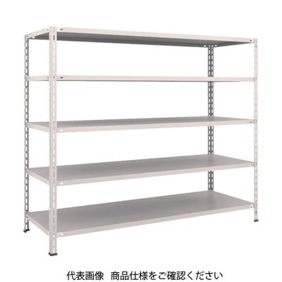 TRUSCO スチールラック 軽量棚 中棚ボルトレス型1800X600X1500 5段 ネオグレー L56W-15 NG 1台(1個)（直送品）