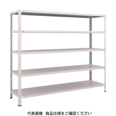 TRUSCO スチールラック 軽量棚 中棚ボルトレス型1800X450X1500 5段 ネオグレー L56X-15 NG 1台(1個)（直送品）